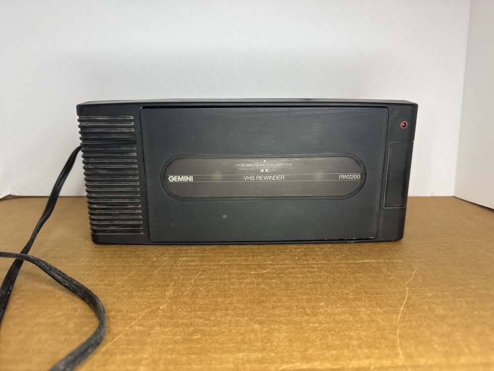 Vintage Gemini RW2200 Video Cassette VHS Tape Rewinder